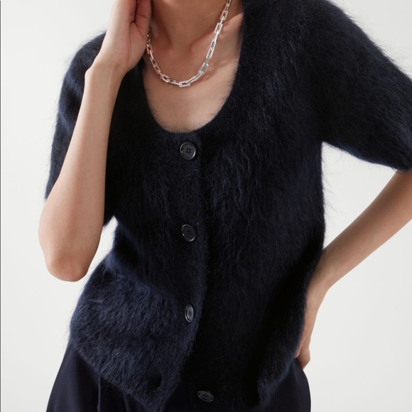 COS Sweaters - NEW! COS | Short sleeve mohair cardigan